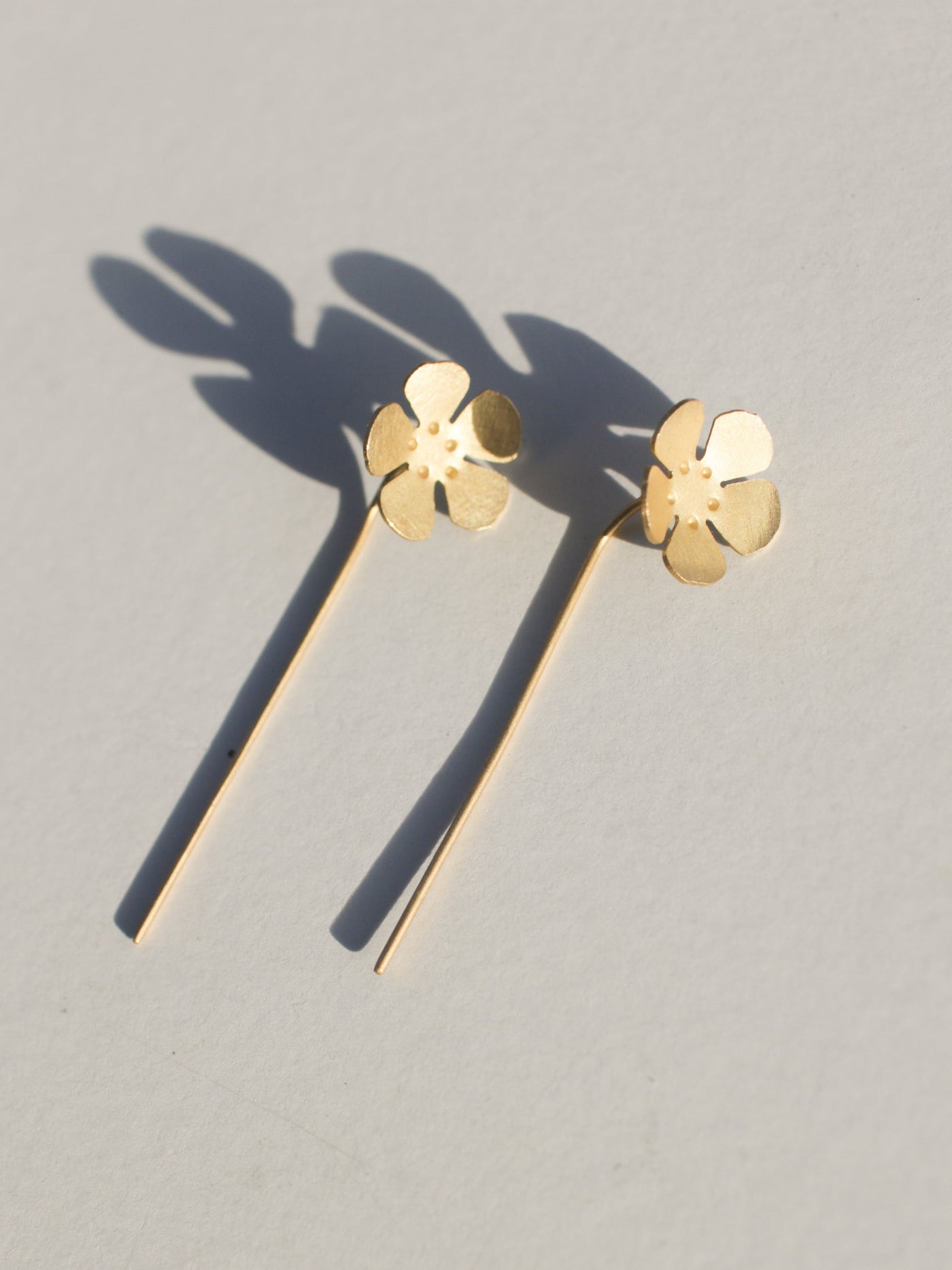 Forget-Me-Not Threader Earrings