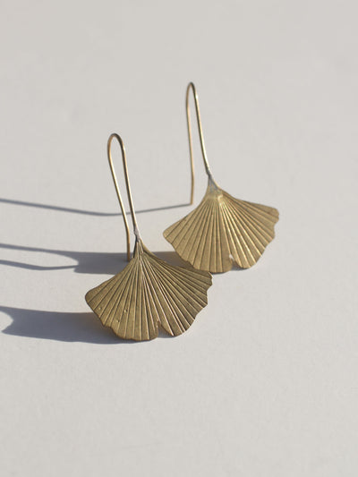 Ginkgo Leaf Earrings