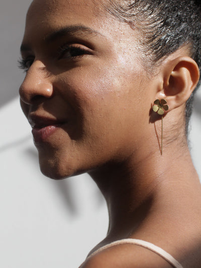 Forget-Me-Not Threader Earrings