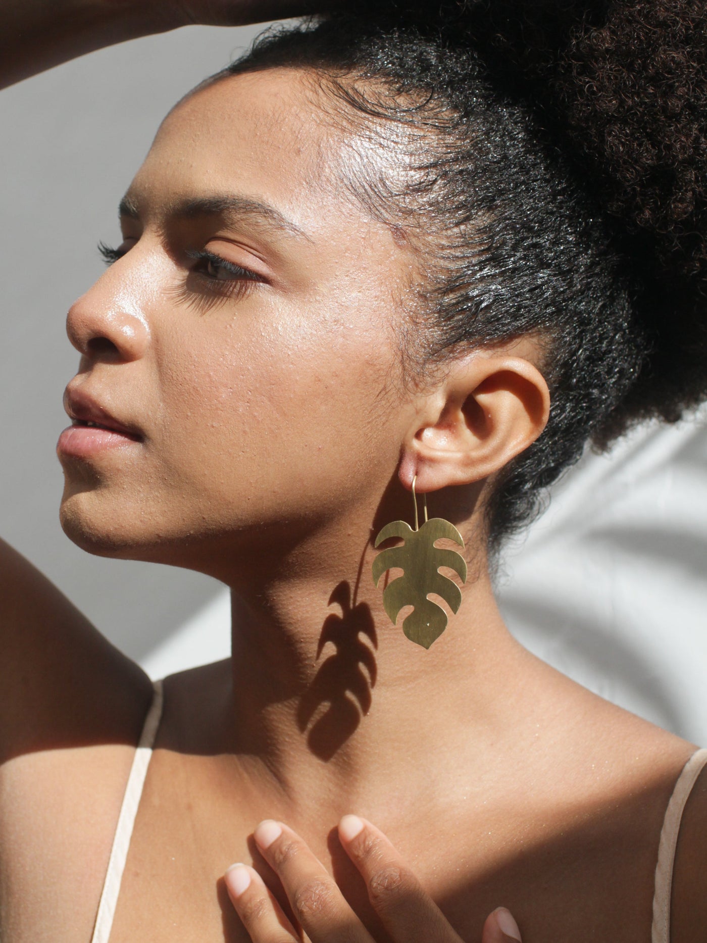 Monstera Leaf Earrings