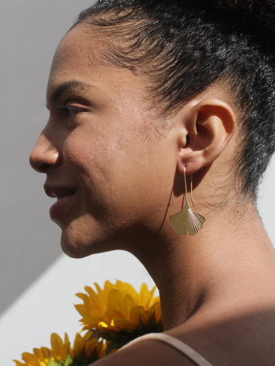 Ginkgo Leaf Earrings