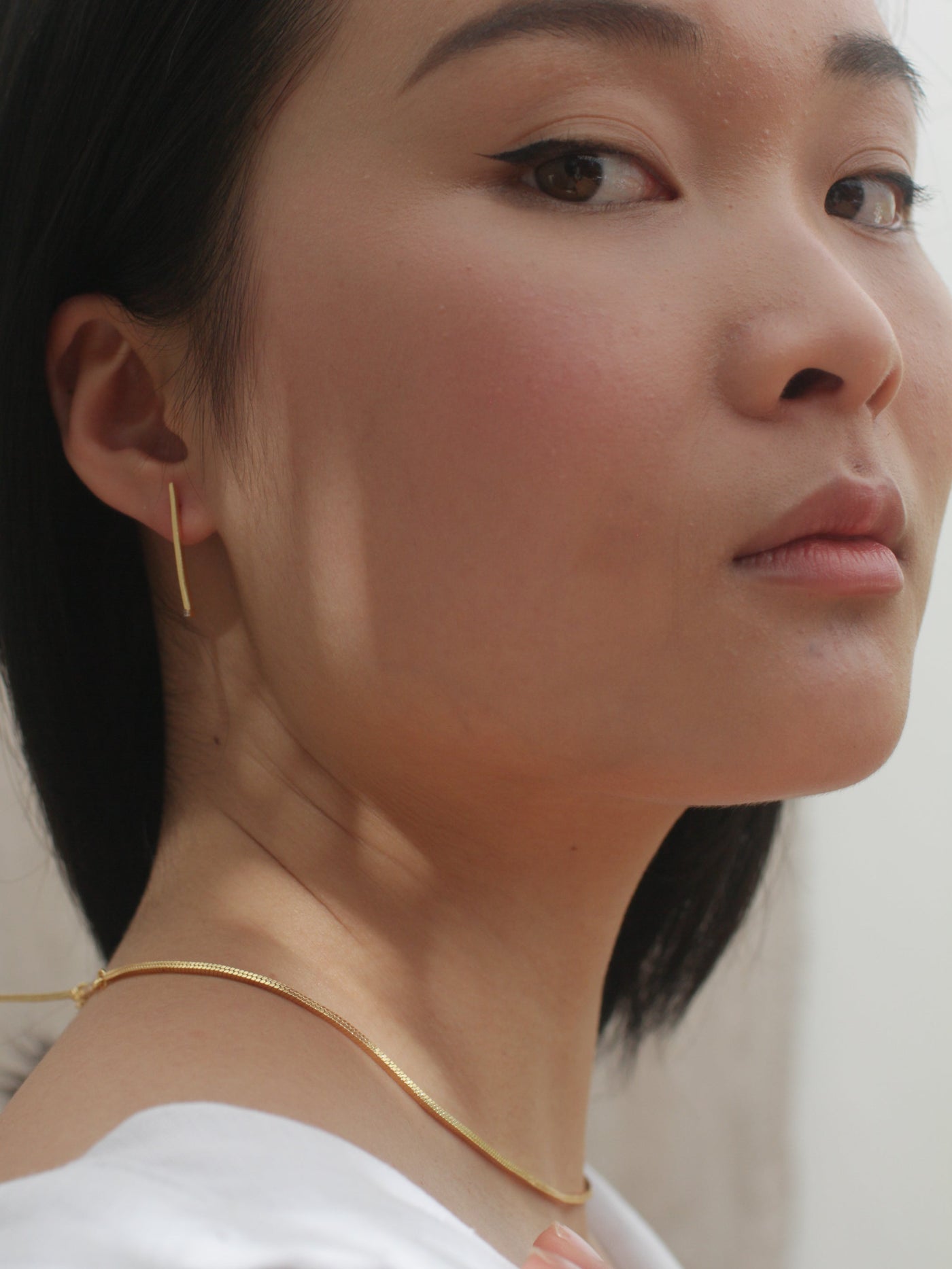 Luxe Gold Bar Earrings