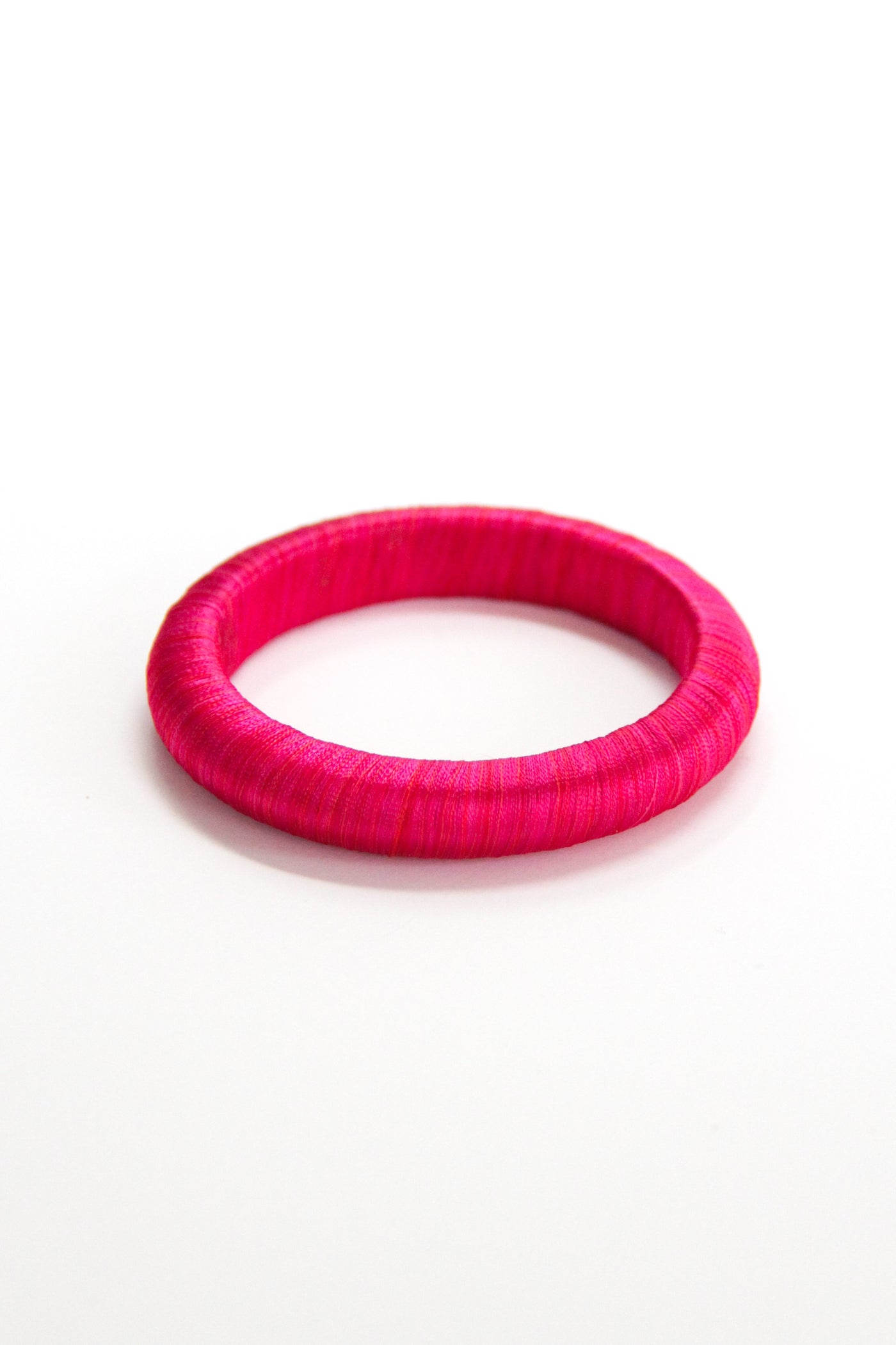 Threaded Bangle in Beetroot