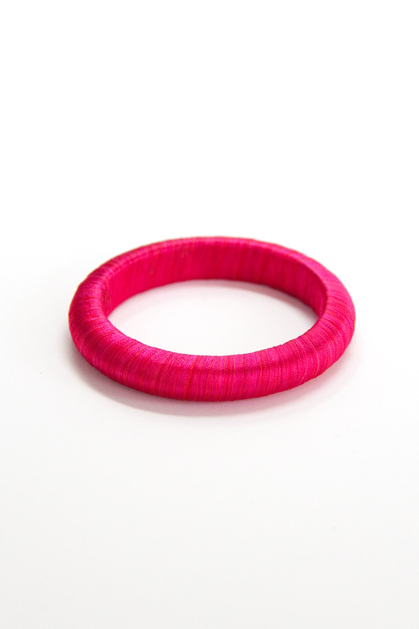 Threaded Bangle in Beetroot