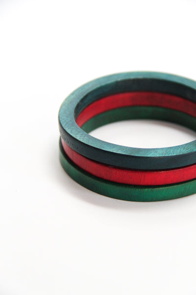 Wood Bangle Set