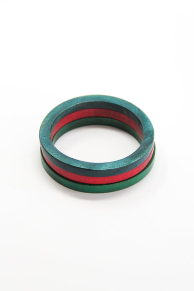 Wood Bangle Set