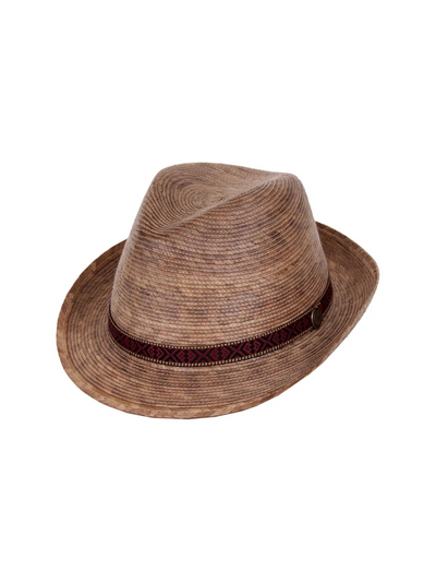 Fedora Tan Handwoven Palm Hat