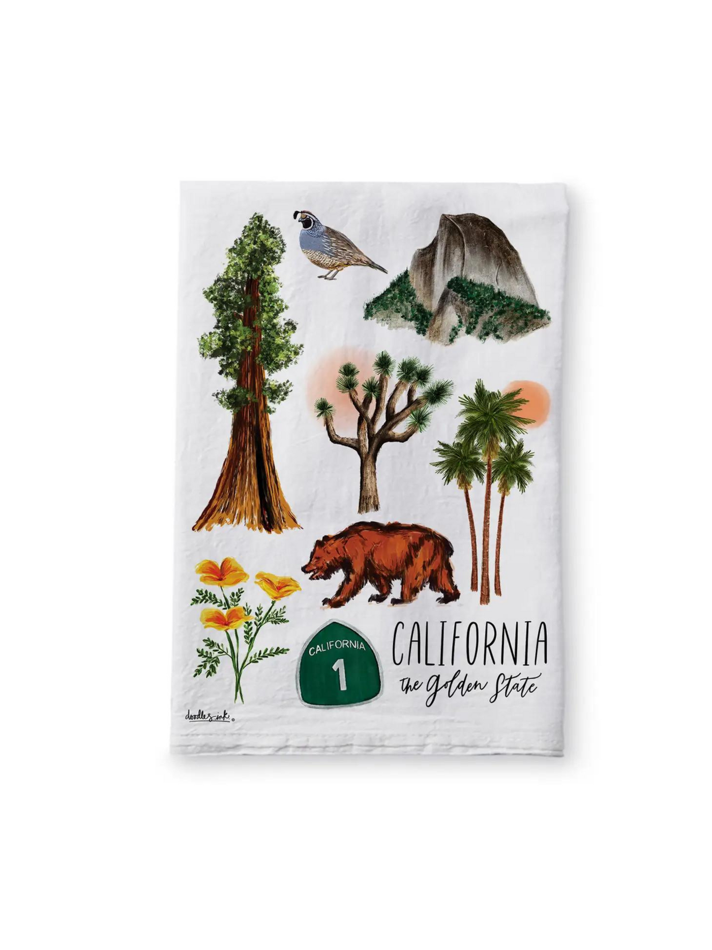 California Love Tea Towel