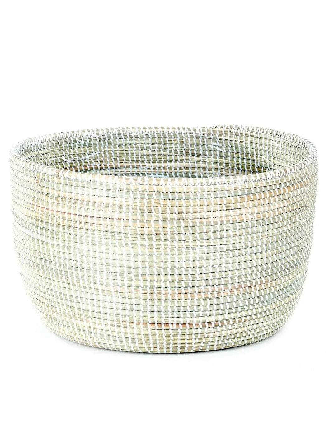 Solid White Knitting Basket (Pick up or local delivery only)