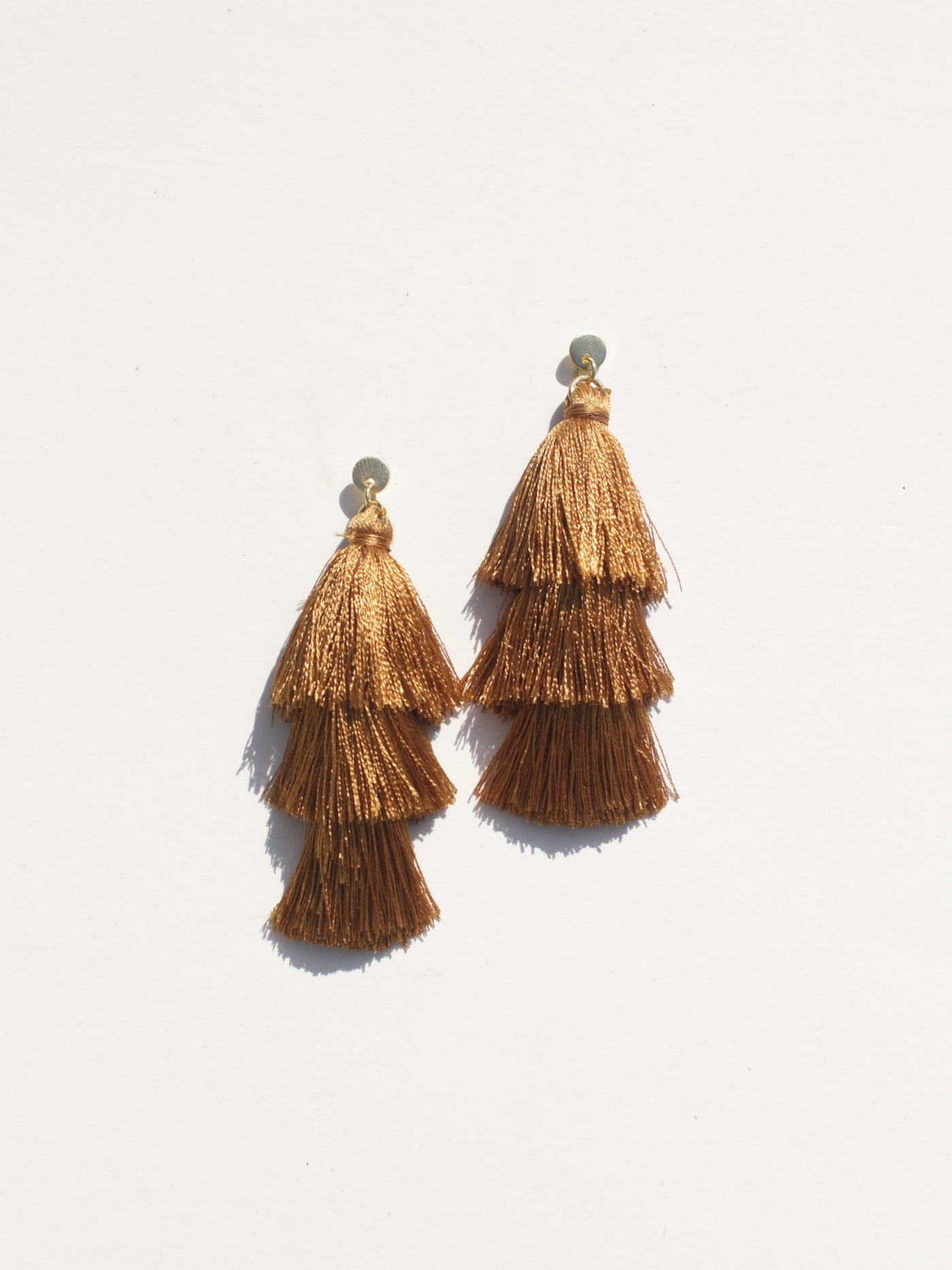 Tiered Tassel Earrings - Four Colors