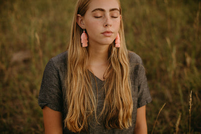 Tiered Tassel Earrings - Four Colors
