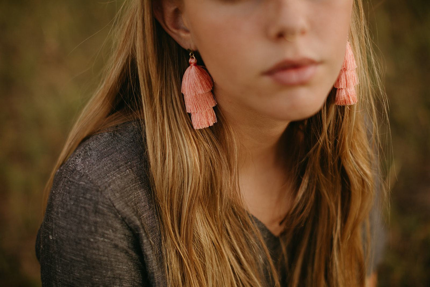 Tiered Tassel Earrings - Four Colors