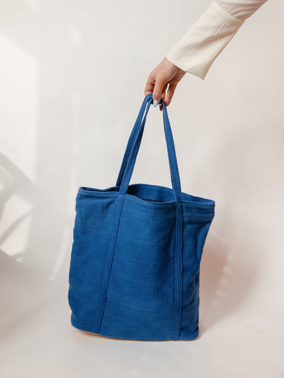 Cotton Zipped Beach Tote