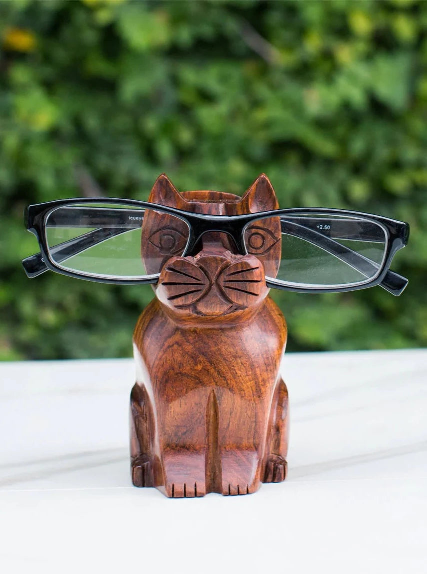 Cat Eyeglass Holder Stand