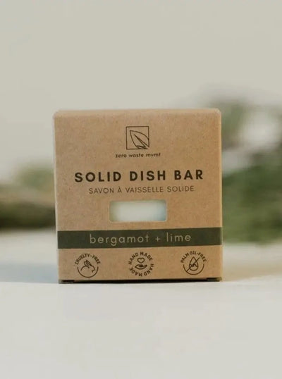 Bergamot + Lime Solid Dish Bar