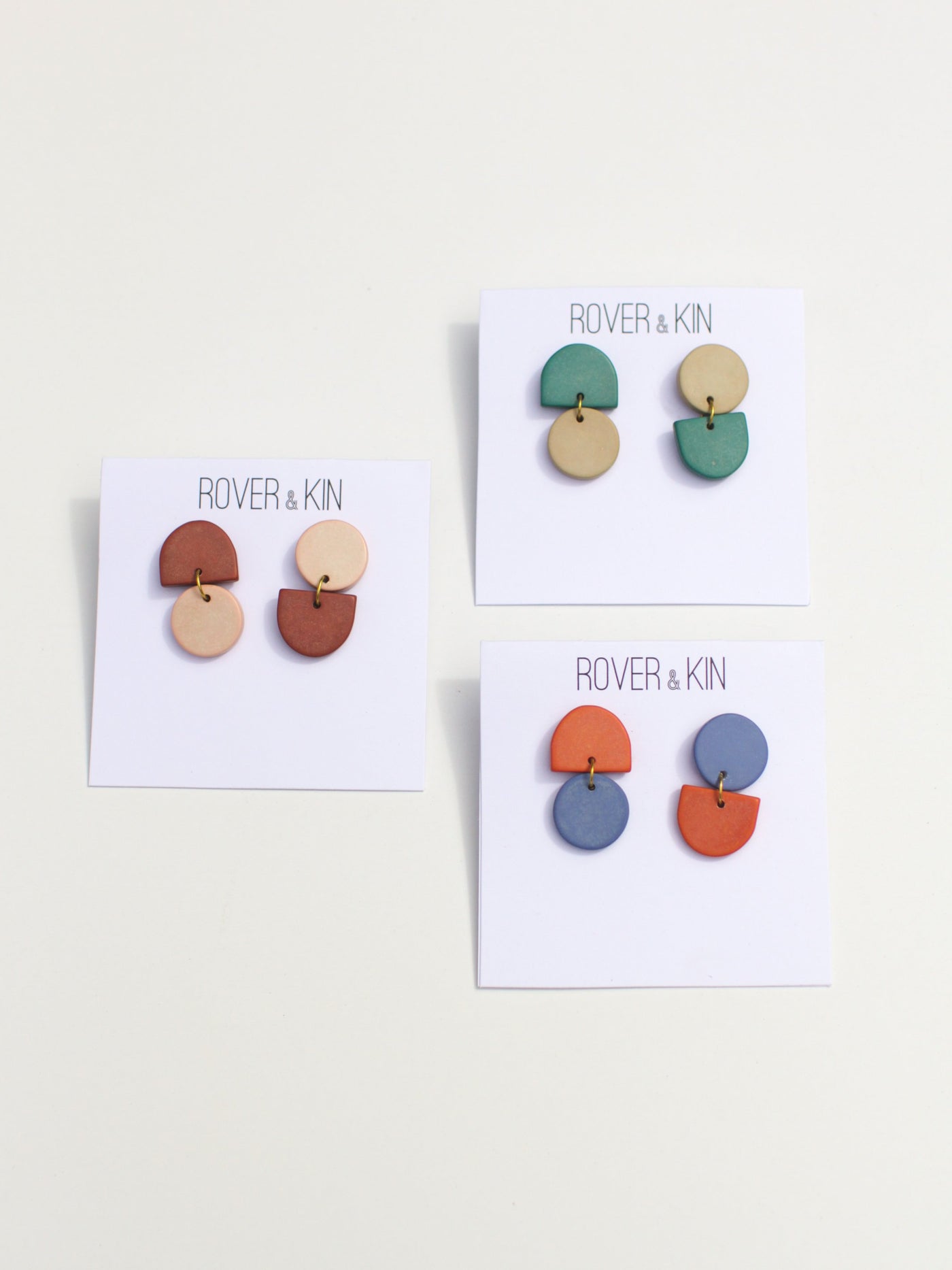 Backflip Clay Earrings - Three Colors