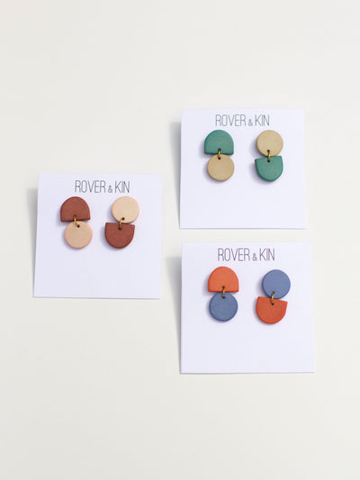 Backflip Clay Earrings - Three Colors