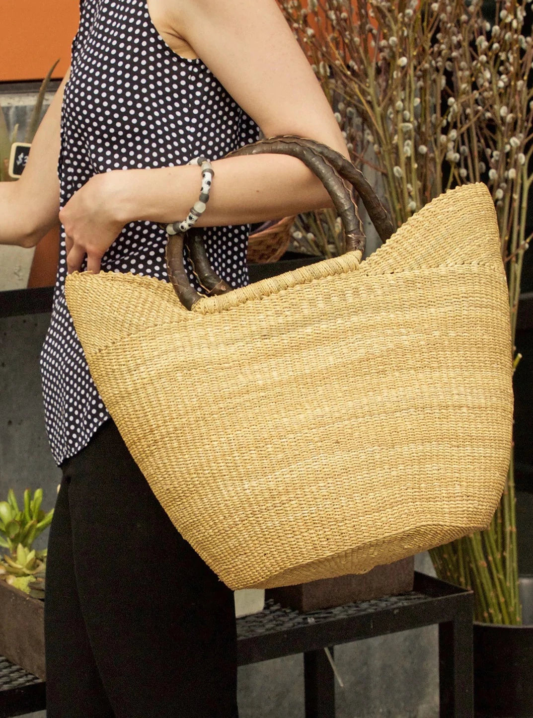 Ghana Sweetgrass Tote