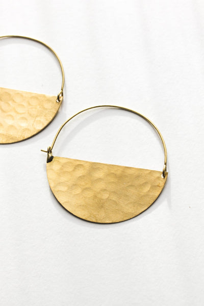 Half Moon Earrings Earrings Rover & Kin Large 